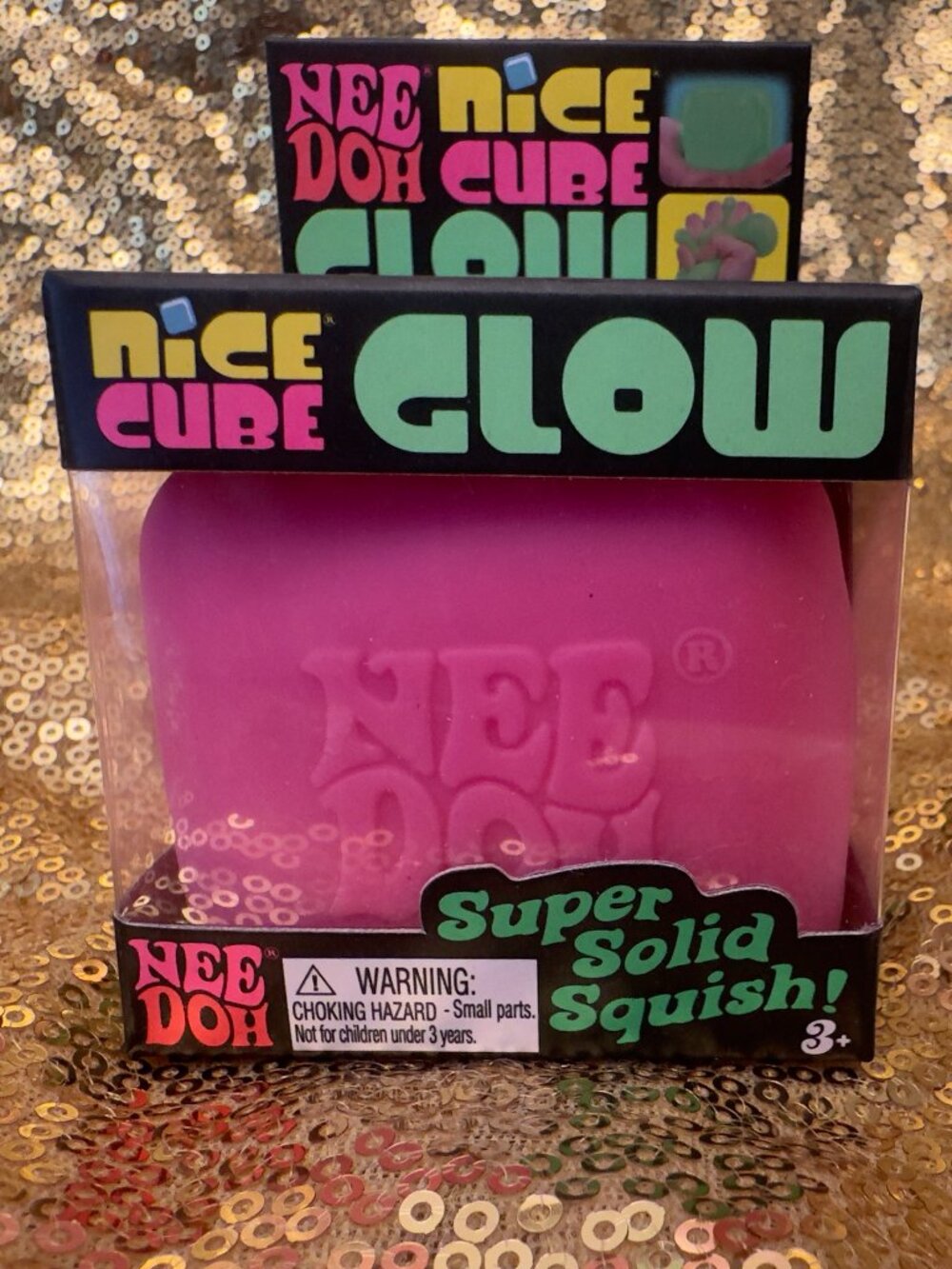 Needoh Nice Cube GLOW PINK